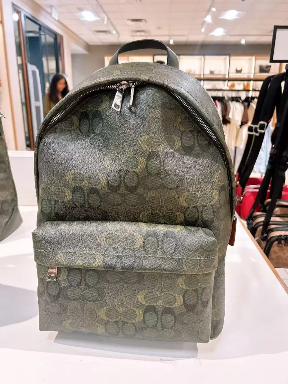 Nwt Coach Men’s Taylor Backpack In Signature Camo Print CES17